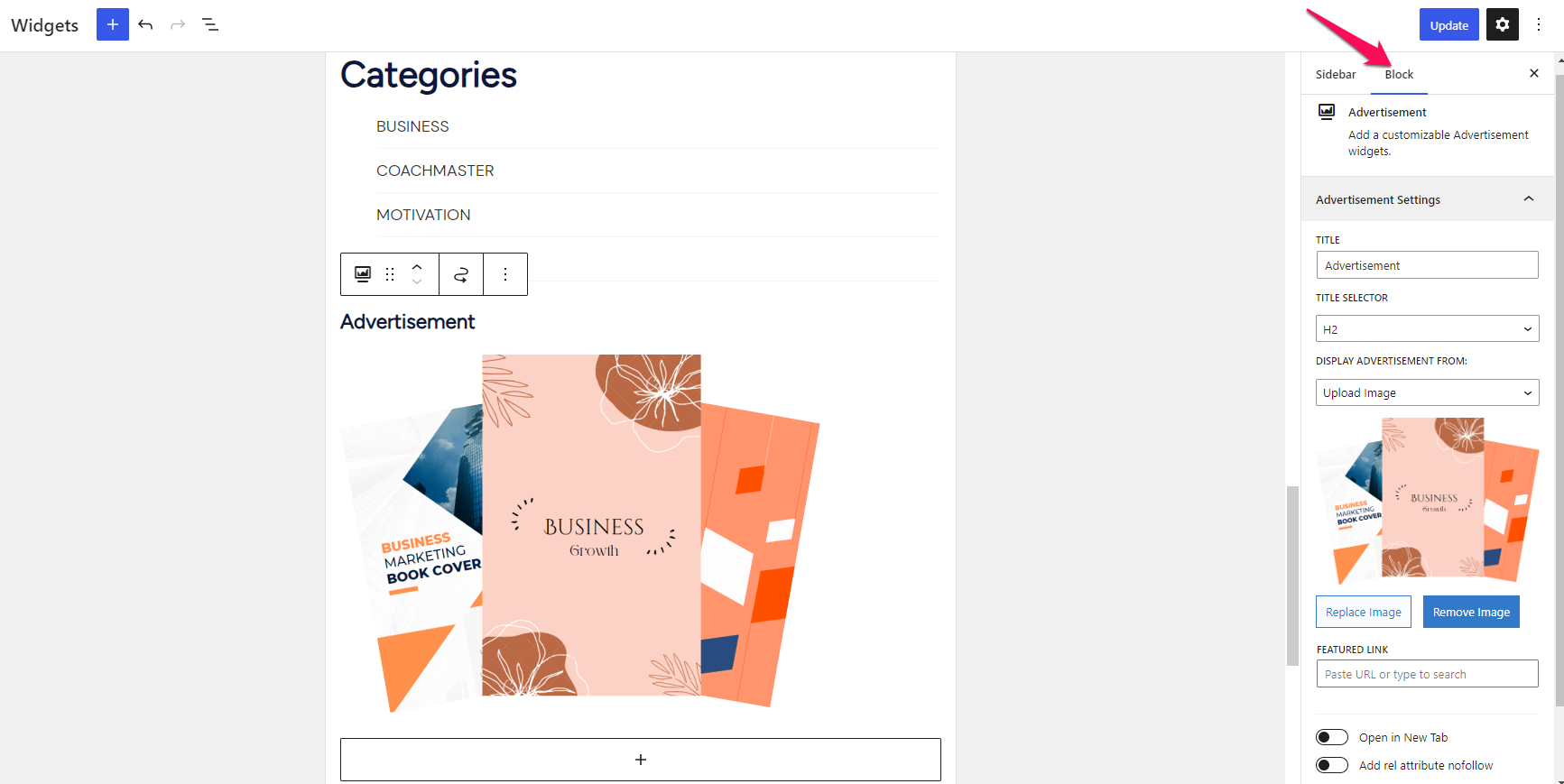Advertisement - Coachify Theme